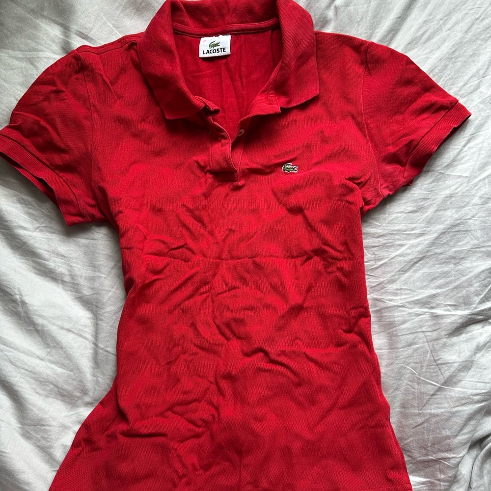 Lacoste Red Polo Short Sleeve Shirt